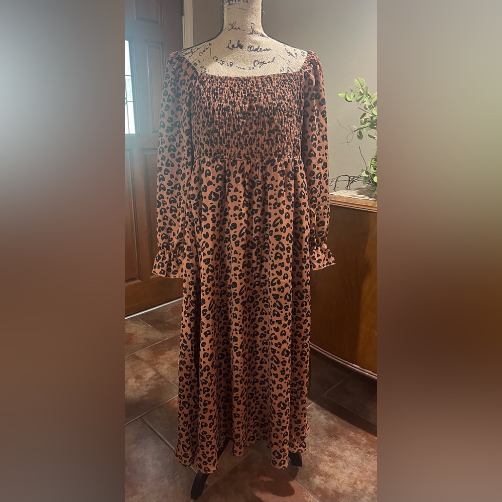 Bloomchic Leopard Print  Dress